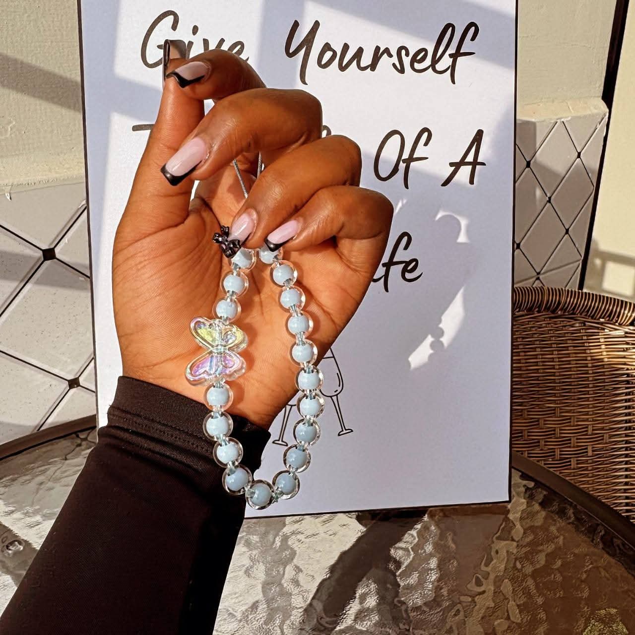 Joanna B3adazzled Glass Beaded Phone Charm (5)