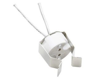 SUPORTE HL G5.3-G6.35 C/FIO C/15cm e MOLA