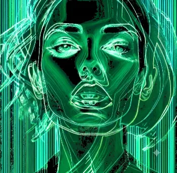Girl in green