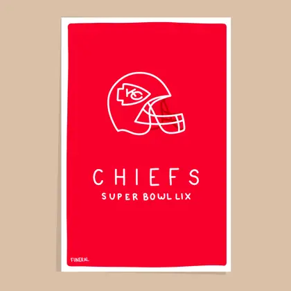 Superbowl LIX - Chiefs Poster