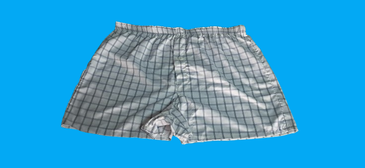 Safarilux Designer , large black white checked Boxers.