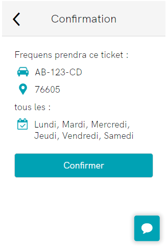 Dernière étape de l'inscription à Frequens pour des tickets PMR au Havre