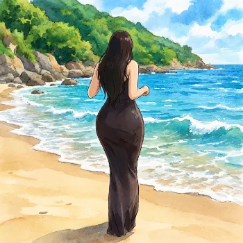 Shoreline Horizon 🌊🖤