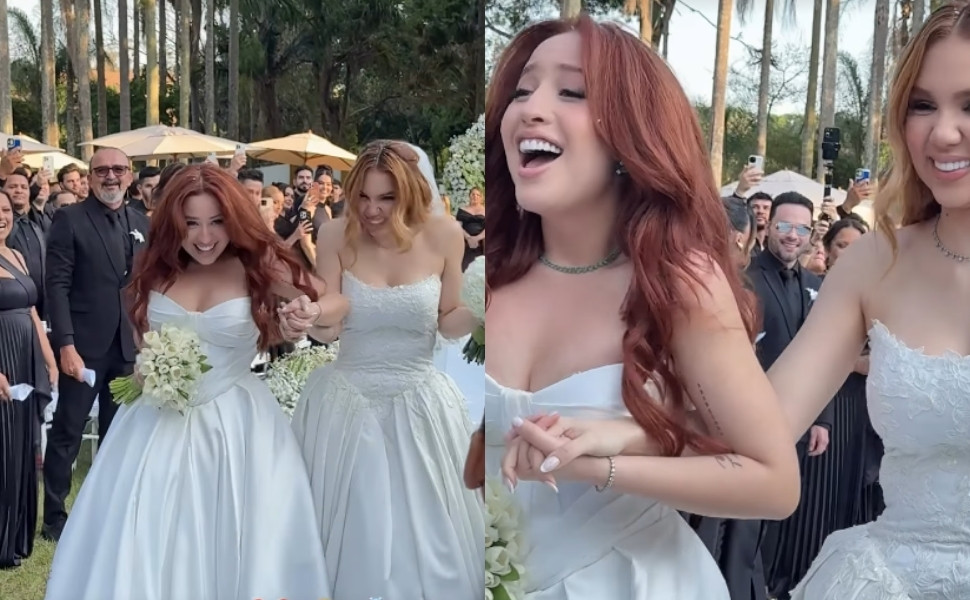 Cantora Mari Fernandez se casa com Júlia Ribeiro em São Paulo