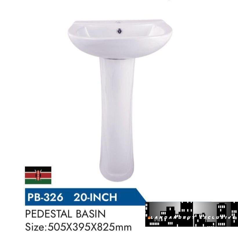 TF Standing Sink PB-326 20inch (Pedestal Basin;Size 505x395x825)