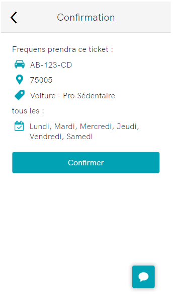 Dernière étape de l'inscription à Frequens pour des tickets Pro Sédentaire à Paris