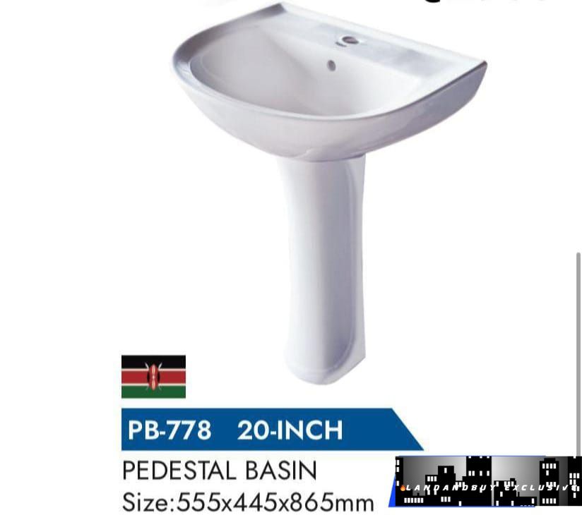 TF Standing Sink PB-778 20inch  (Pedestal Basin;Size 555x445x865)