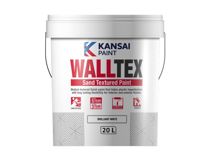 PLASCON WALLTEX SAND TEXTURED PAINT- Exterior/ Interior ( All shades ) 4 litres