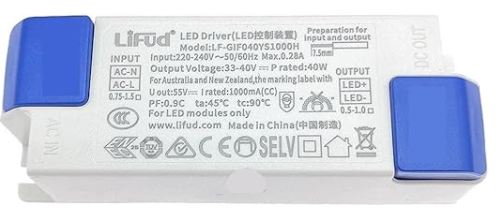DRIVER CC 40w 33-40vdc 1000ma