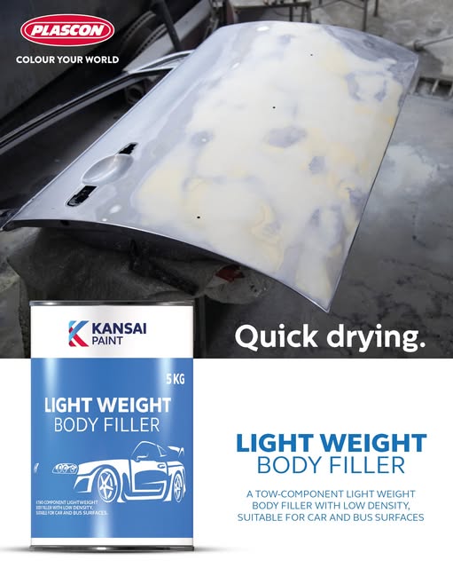 PLASCON LIGHT WEIGHT BODY FILLER (Fabricators) 2.3Kgs