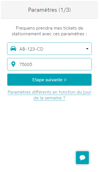 Deuxième étape de l'inscription à Frequens pour des tickets Pro Sédentaire à Paris