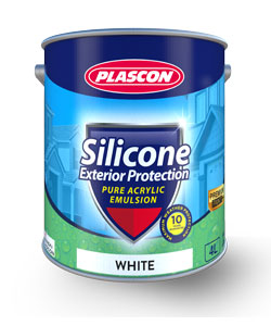 PLASCON SILICONE EXTERIOR PAINT - ALL COLOURS  (4 litres)
