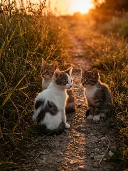 Three hunters.