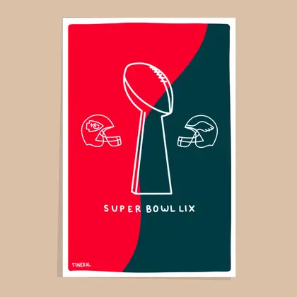 Superbowl LIX Poster
