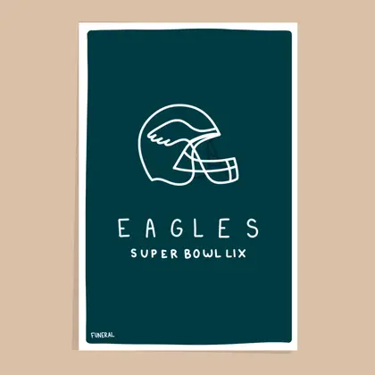 Superbowl LIX - Eagles Poster