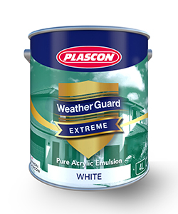 PLASCON WEATHERGUARD EXTREME PAINT - ALL COLOURS  (1 Litre)