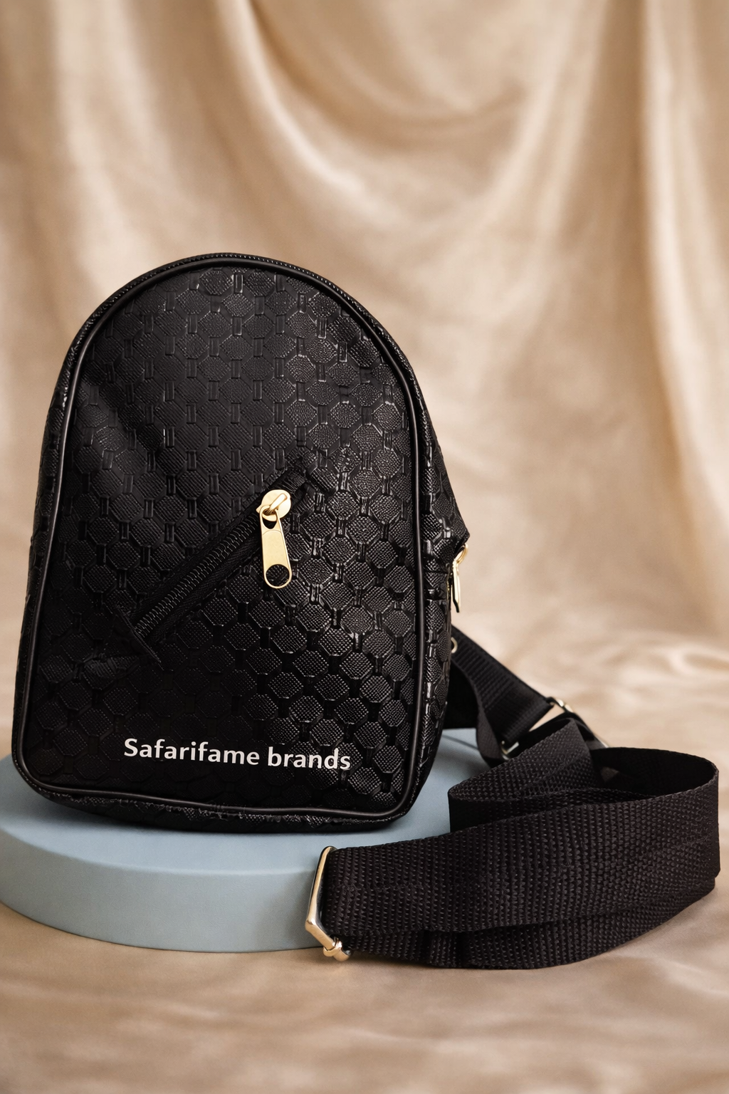 SafariFame Exotic Lexin Sling Bag- Very Dark Brown