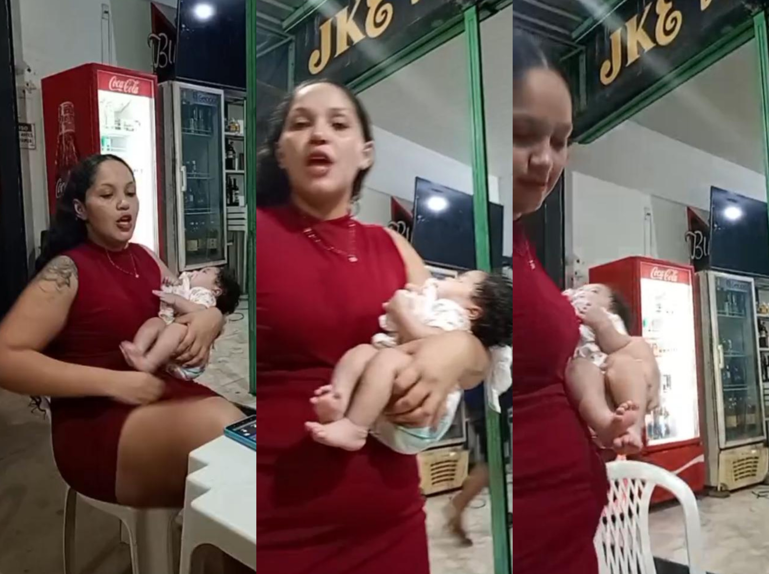 VÍDEO: Mãe suspeita de matar filha de 2 meses aparece com bebê em bar horas antes da morte
