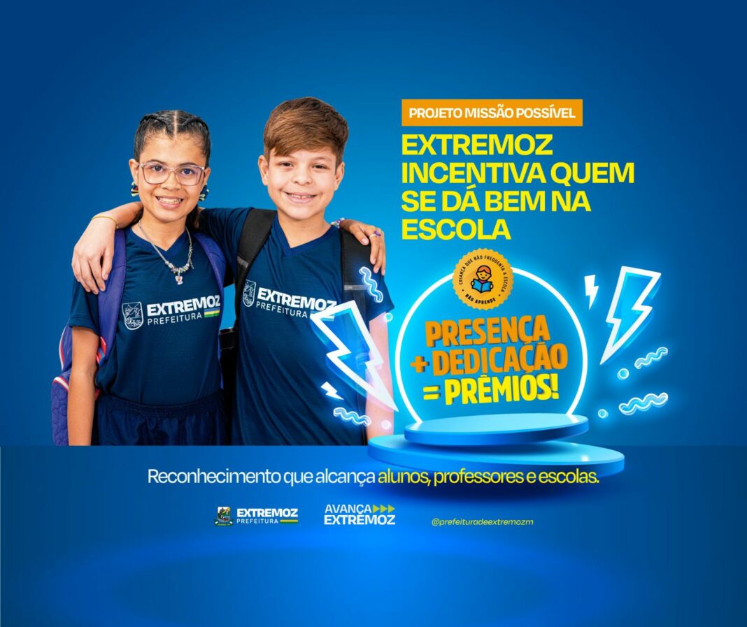 Extremoz lança “Missão Possível” e premia quem se destaca na educação