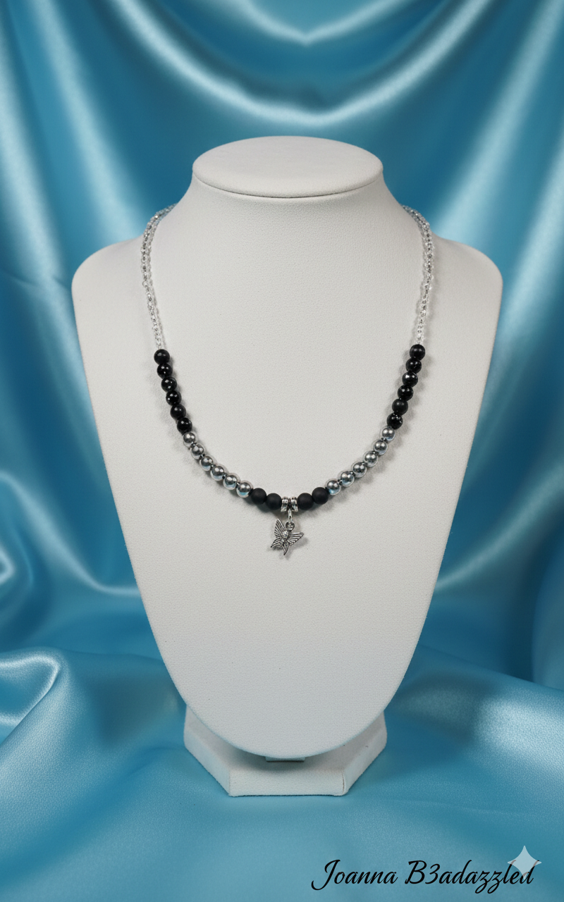 Joanna B3adazzled Beaded Necklace with matching bracelet (27) - Unisex