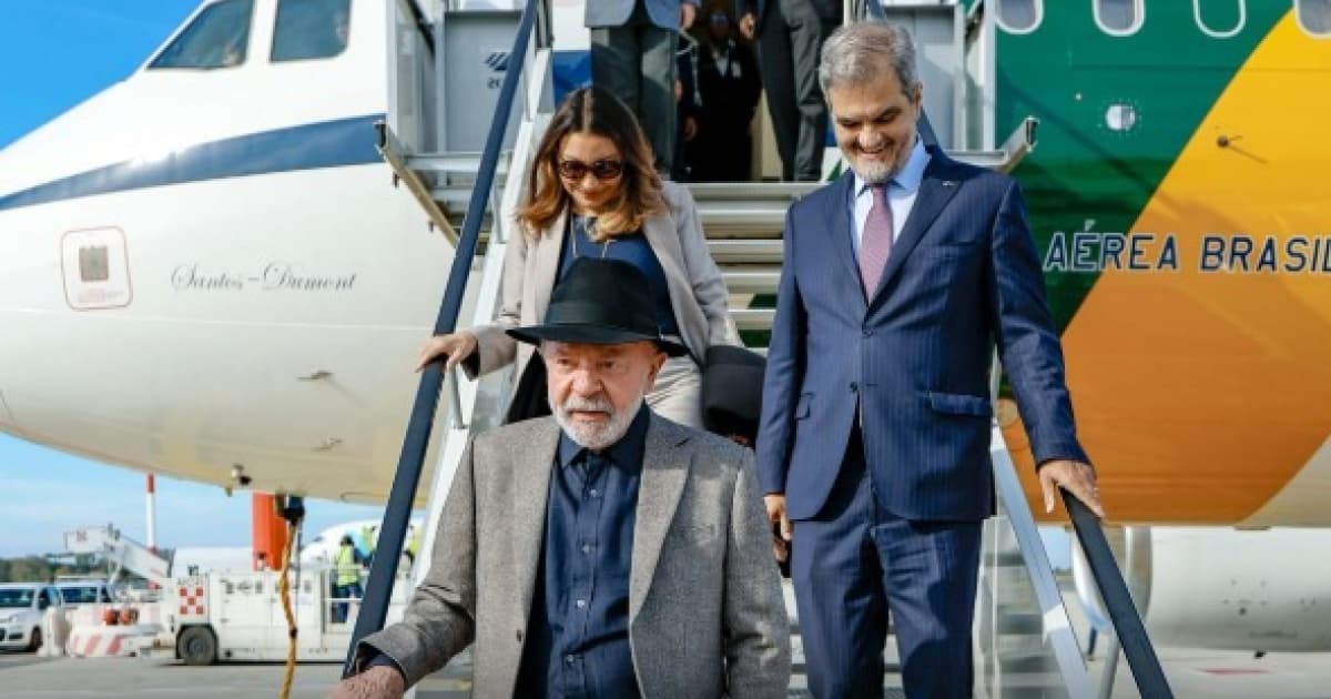 Lula chega a Roma para abertura do Fórum Mundial da Alimentação e encontro com o Papa