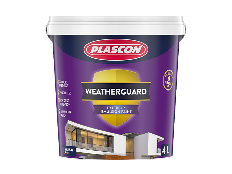 PLASCON WEATHER GUARD EXTREME- Exterior- ALL COULOURS  (4 litre)