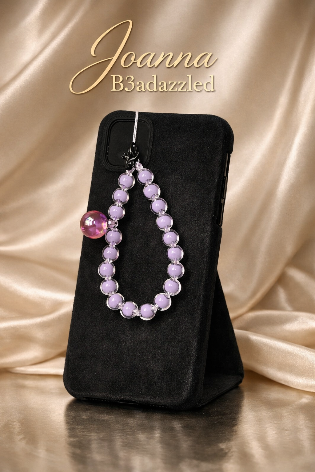 Joanna B3adazzled Beaded Glass Phone Charm (1-)