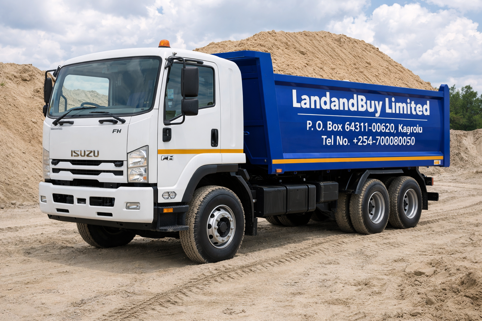 Transport & Logistics Services- Isuzu Tipper (8 tonnes load) Call +254 700080050