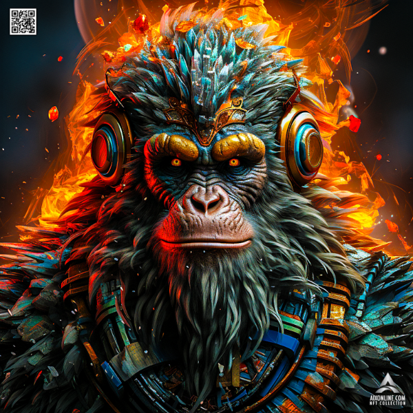 AIX - 3D ABSTRACT MUTANT APE CLUB #85
